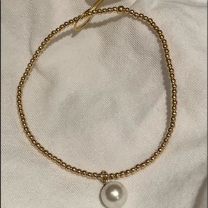 ENewton Gold and Pearl Bracelet